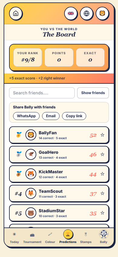 Predictions — Bally Adventures