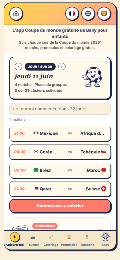 Aujourd'hui — Bally Adventures